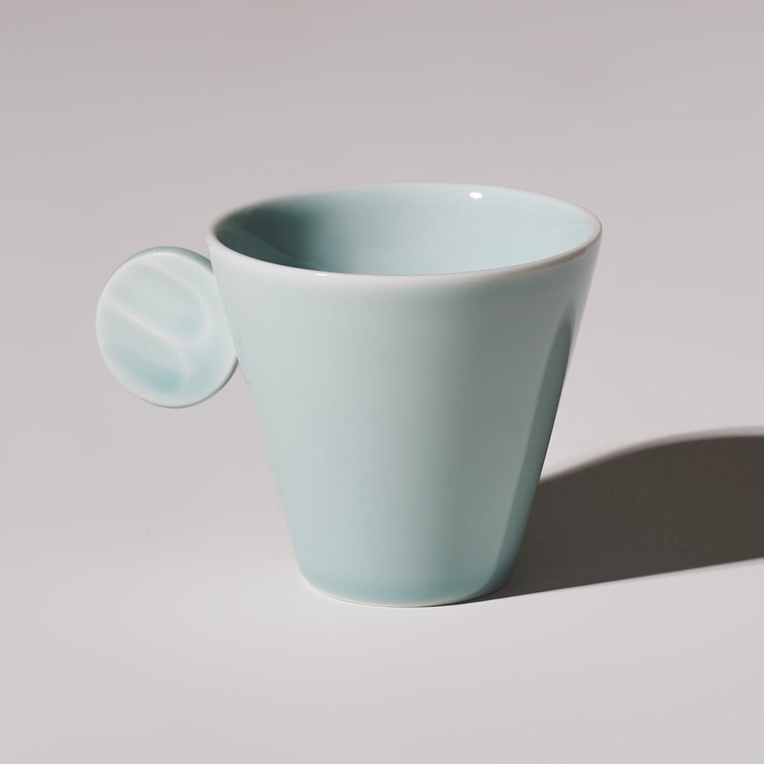 贰拾选物_安达窑_指纹咖啡杯 青瓷 - 其他杯子 - 瓷 