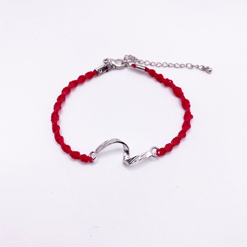 质感N字编织手链 - 手链/手环 - 其他材质 银色