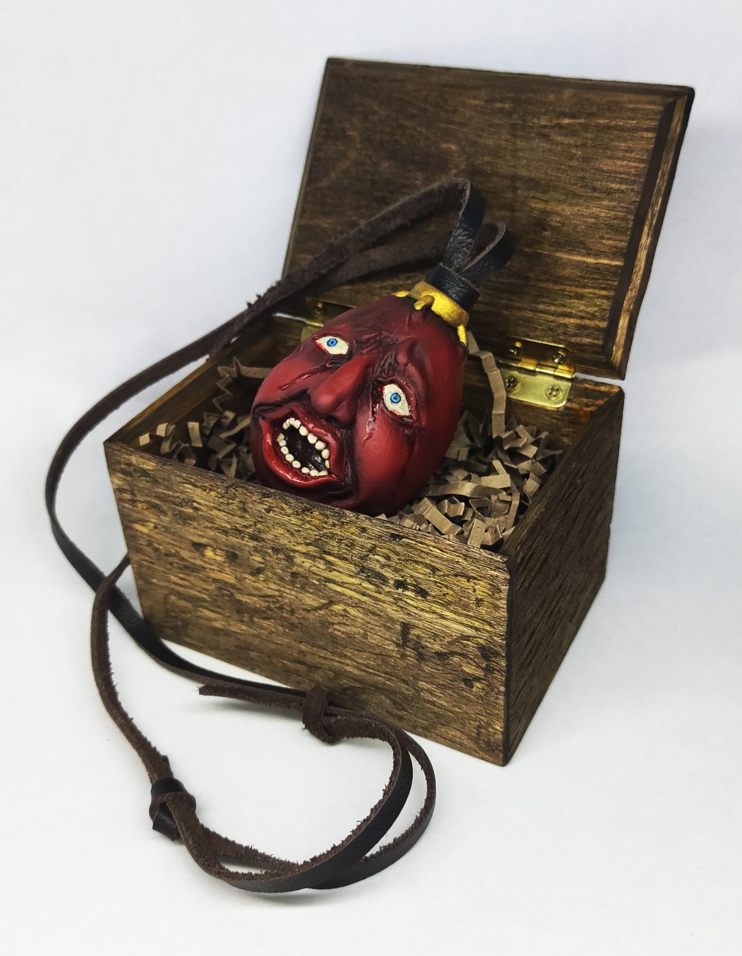 Behelit pendant berserk anime manga king's egg griffith gatz demon hell - 项链 - 塑料 红色