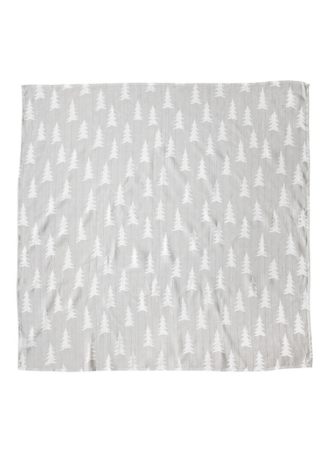 有机棉纱布包巾(森林 – 灰底) – GRAN MUSLIN BLANKET – Grey - 婴儿床上用品 - 棉 灰色