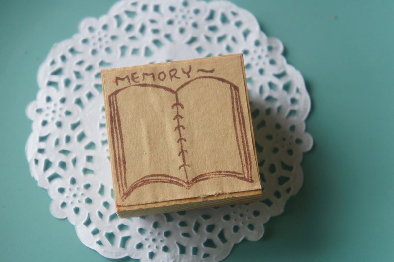 苹果丹丹手刻印章  Memory 记录小章 - 印章/印台 - 橡胶 