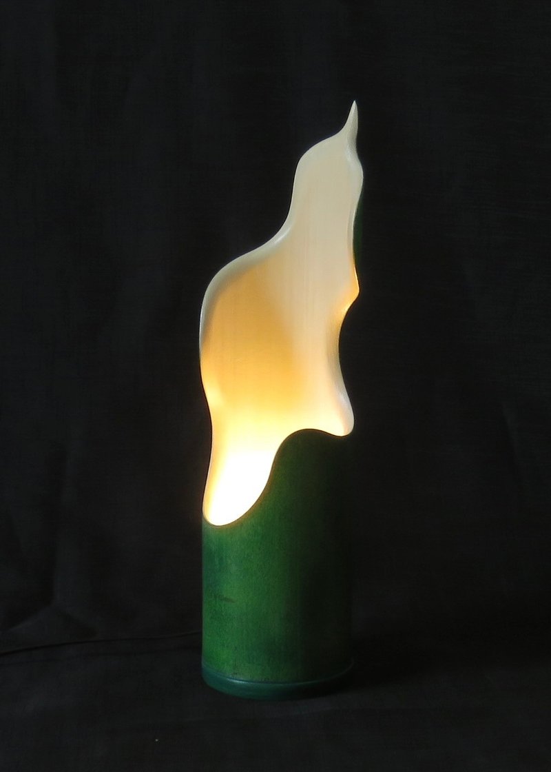 青衣水袖 - 古典风雅慢时光 LED 桂竹桌灯 - 灯具/灯饰 - 竹 绿色