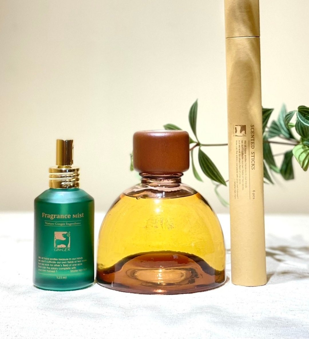 芬芳气息组 - (任选)姜芬扩香瓶 500ml + (任选)姜芬喷雾瓶125ml - 香薰/精油/线香 - 精油 