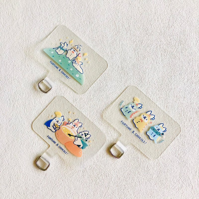 啵尼兔手机夹片背带 / 变装派对系列 共16款 - 手机配件 - 塑料 透明