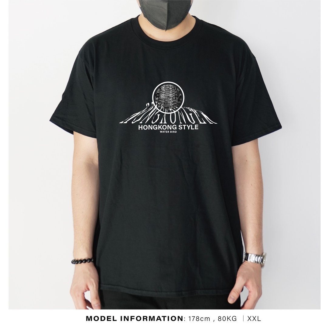 狮民-自家设计印刷T-Shirt - 男装上衣/T 恤 - 棉．麻 黑色
