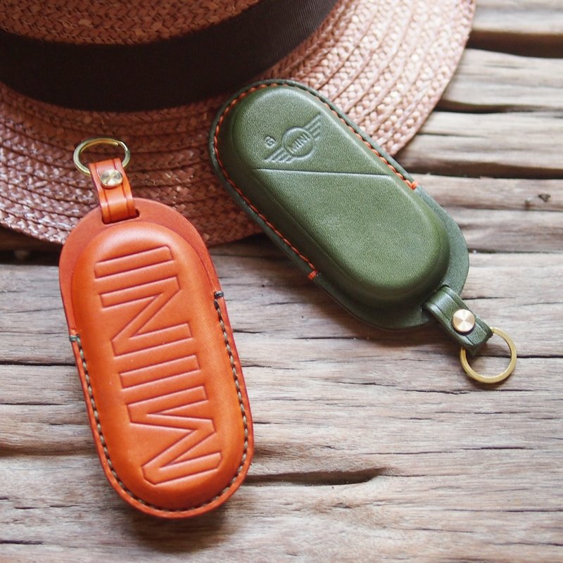 MINI Cooper Countryman JCW 新款汽车钥匙皮套 日本制牛皮 - 钥匙链/钥匙包 - 真皮 