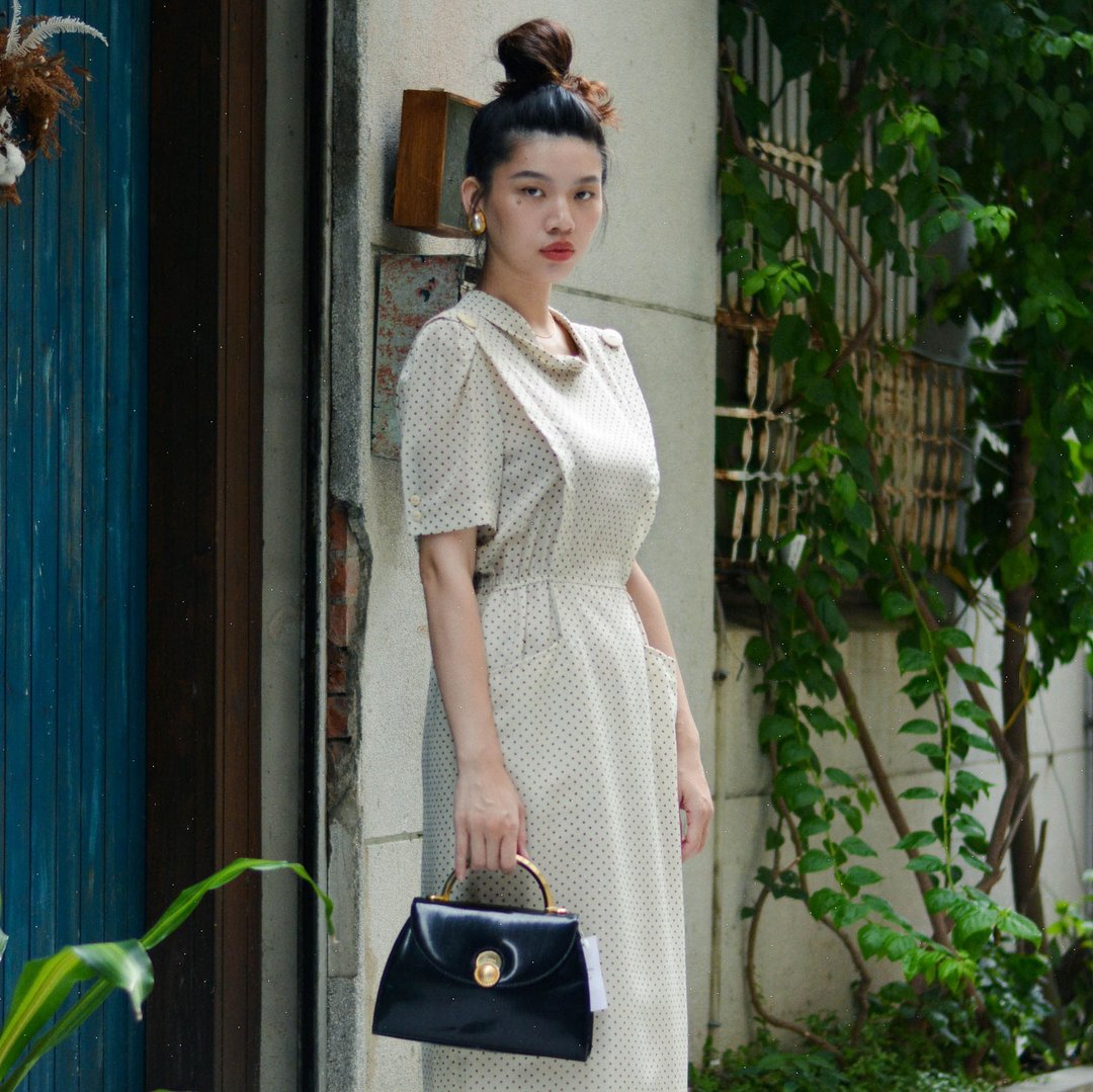 上班女郎 |  日本古着洋服 - 洋装/连衣裙 - 其他材质 