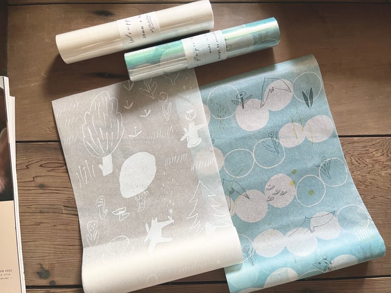 散策小径、白群 - 包装纸卷 wrapping paper roll - 包装材料 - 纸 