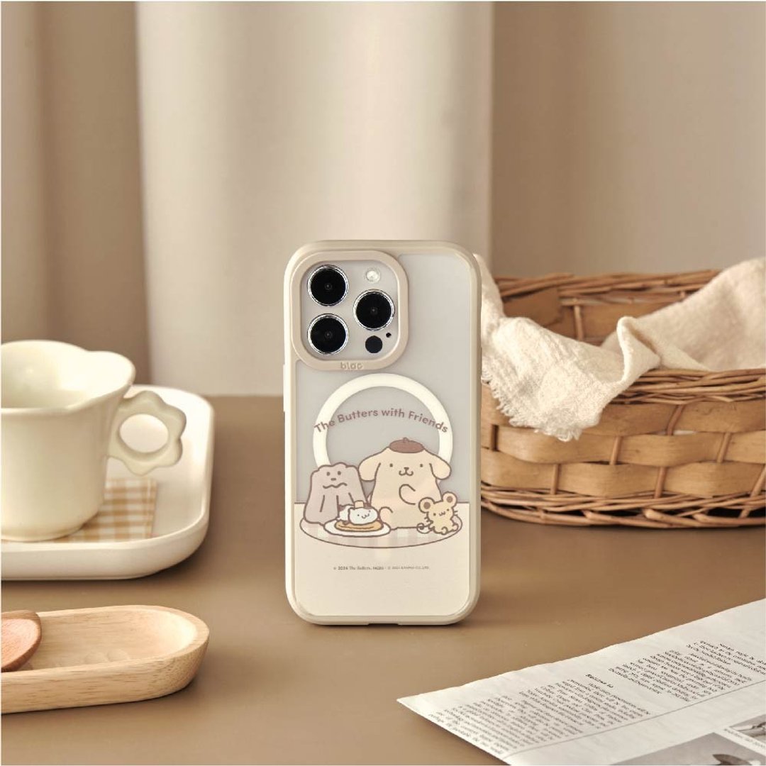 奶油家族x布丁狗快乐野餐极光雾透MagSafe iPhone手机壳 - 手机壳/手机套 - 塑料 多色