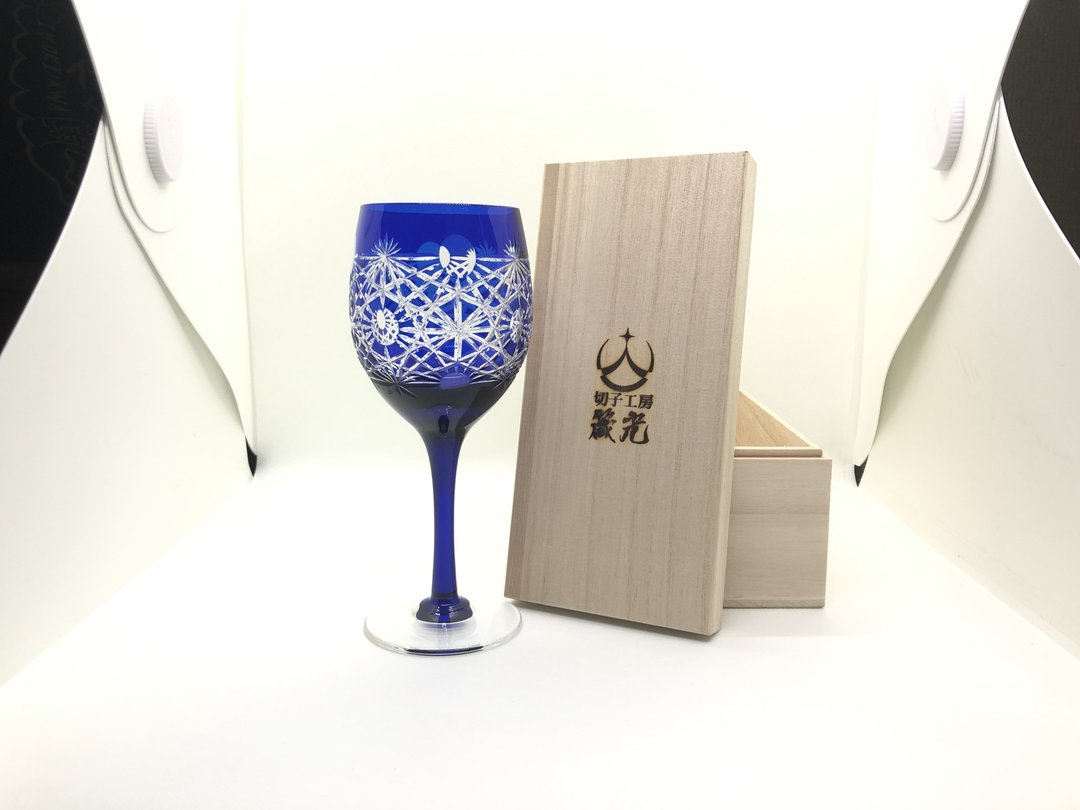 Edge wine glass - 酒杯/酒器 - 玻璃 蓝色