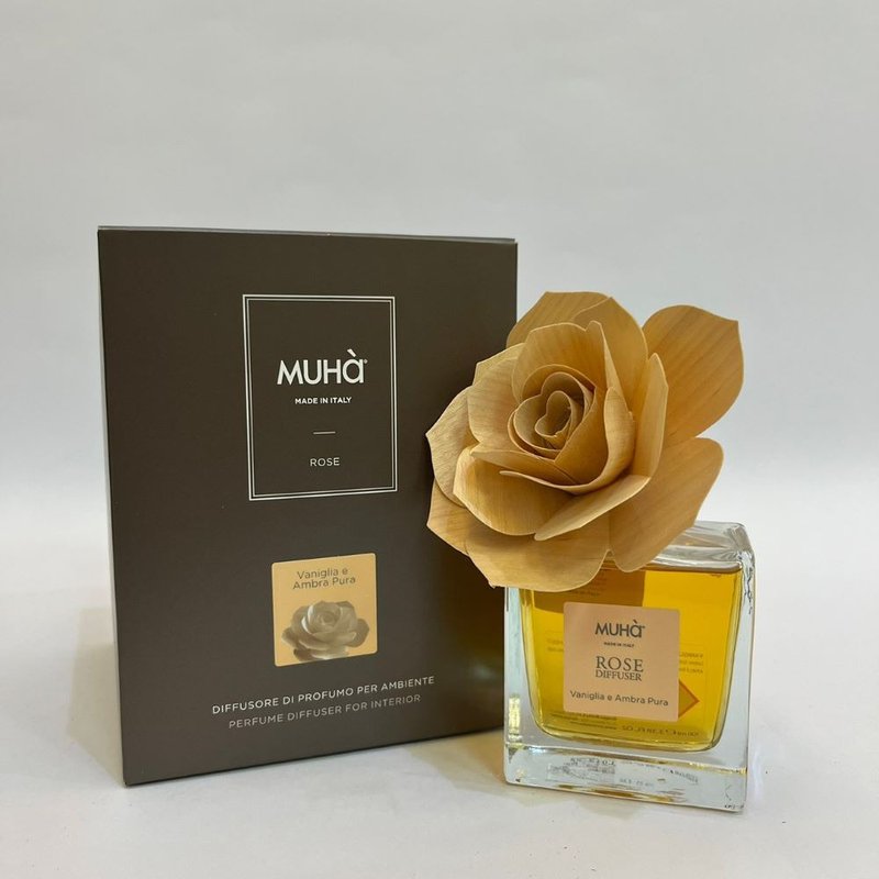 MUHà穆哈香氛 香槟玫瑰-香草与纯琥珀 100ml/200ml - 香薰/精油/线香 - 精油 金色