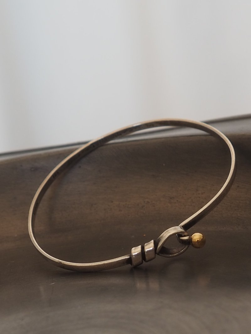 Tiffany & Co. 蒂芙尼 Hook & Eye 手镯 银色 金色 Vintage - 手链/手环 - 纯银 银色