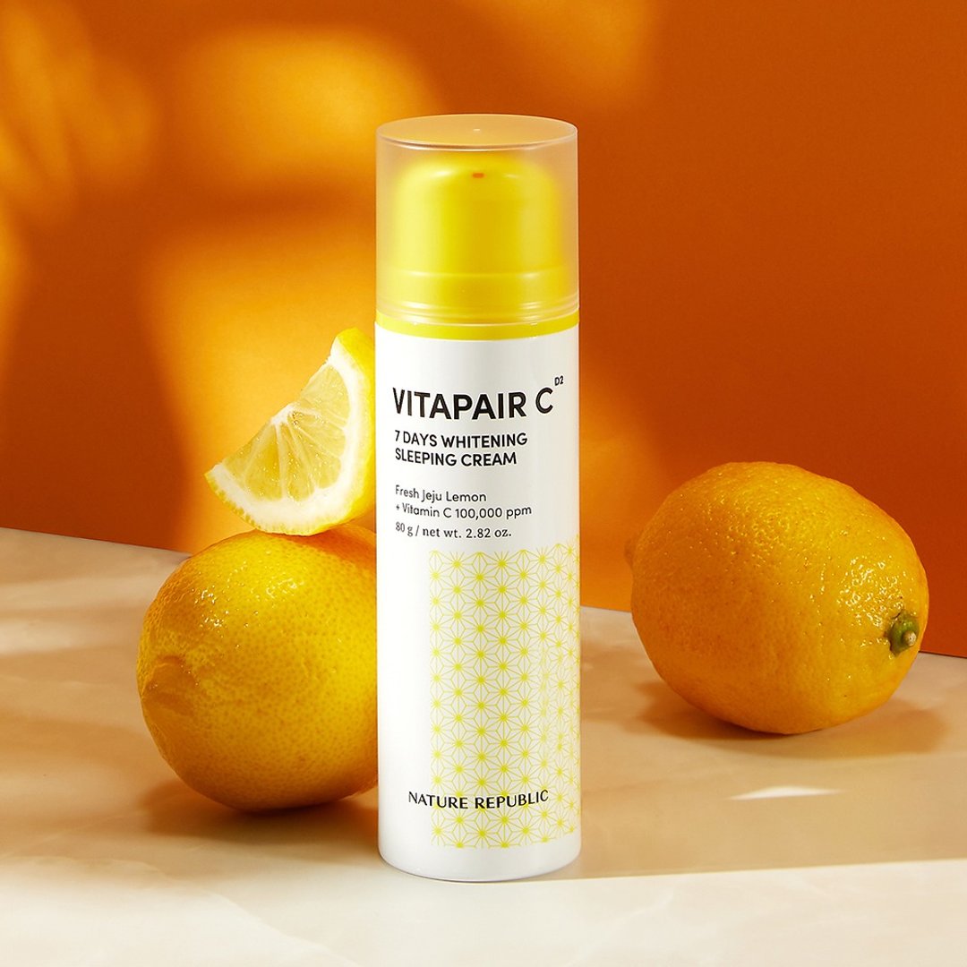 Nature Republic 维他命C7日透亮光感乳液 睡眠霜 亮白霜 - 乳液 - 其他材质 