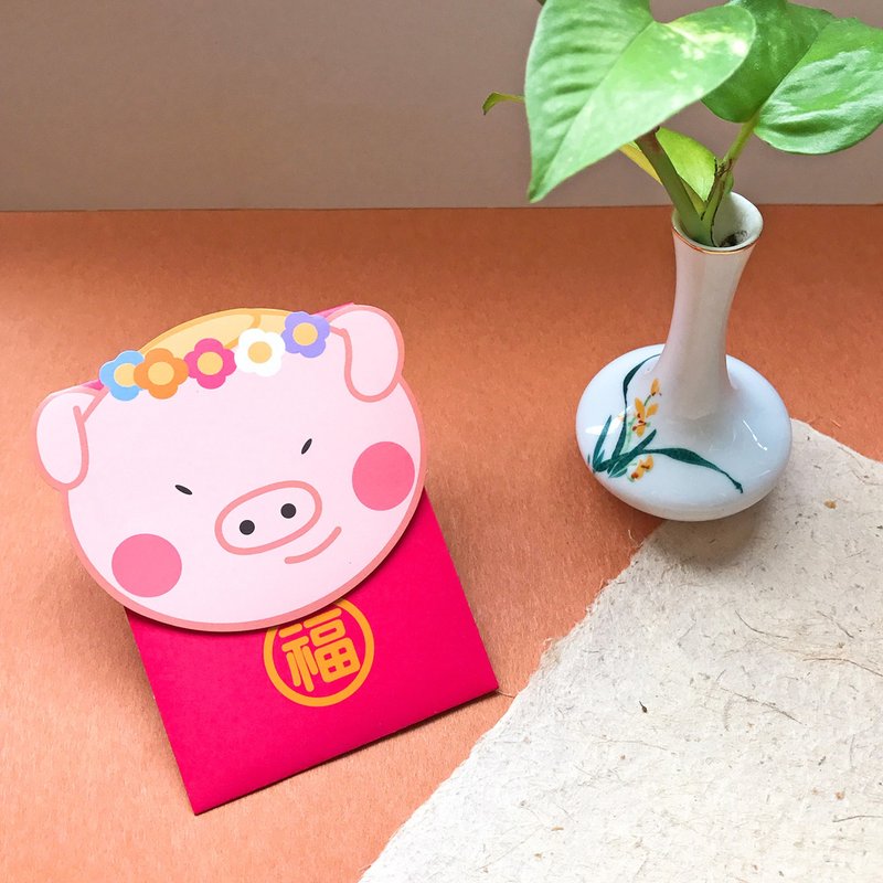 红包袋/女孩/小款Q版-三入 - 红包/春联 - 纸 红色