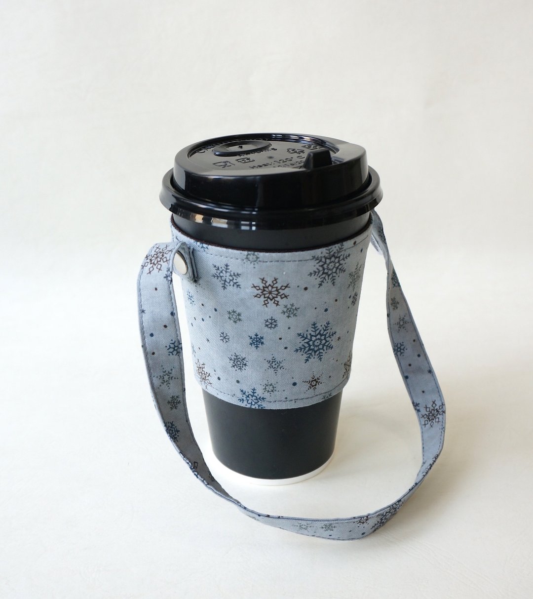 /雪花// 环保杯袋/饮料提袋/杯套 - 随行杯提袋/水壶袋 - 棉 灰色