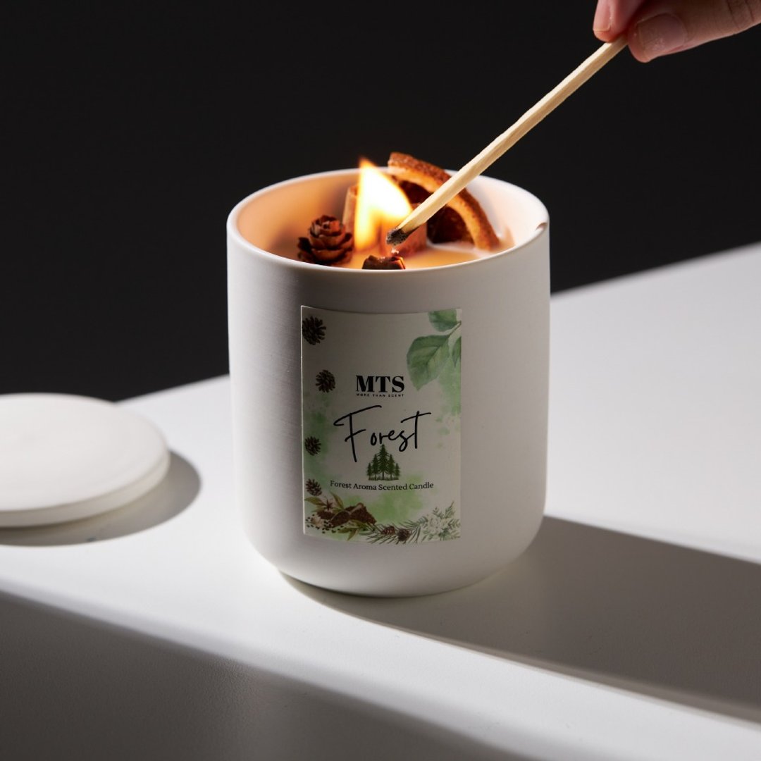 热红酒香氛蜡烛 毕业礼物 疗愈天然大豆蜡 融蜡灯 - 香薰/精油/线香 - 陶 白色