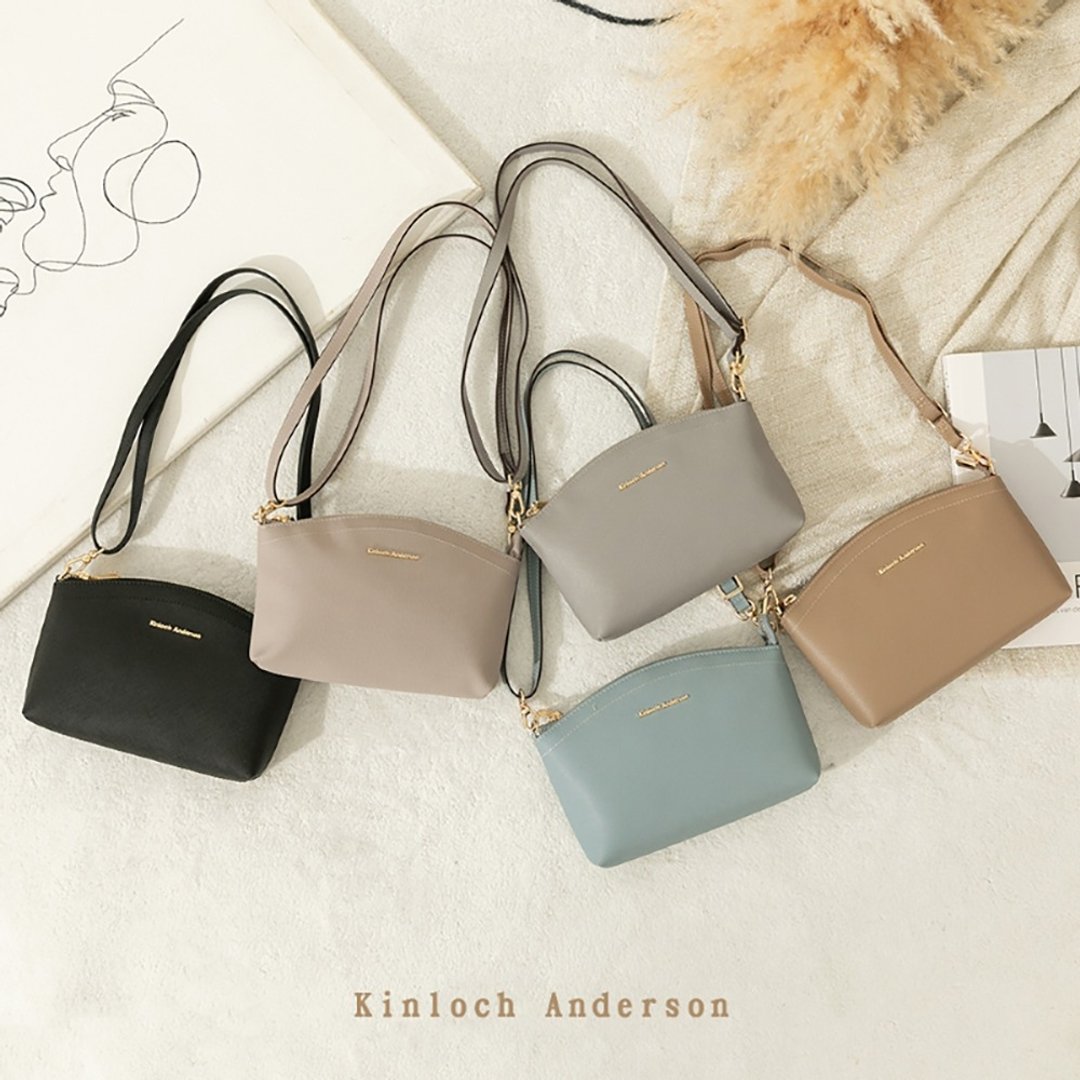 多色任选【Kinloch anderson】Eileen 轻量防刮贝壳包 - 侧背包/斜挎包 - 人造皮革 粉红色