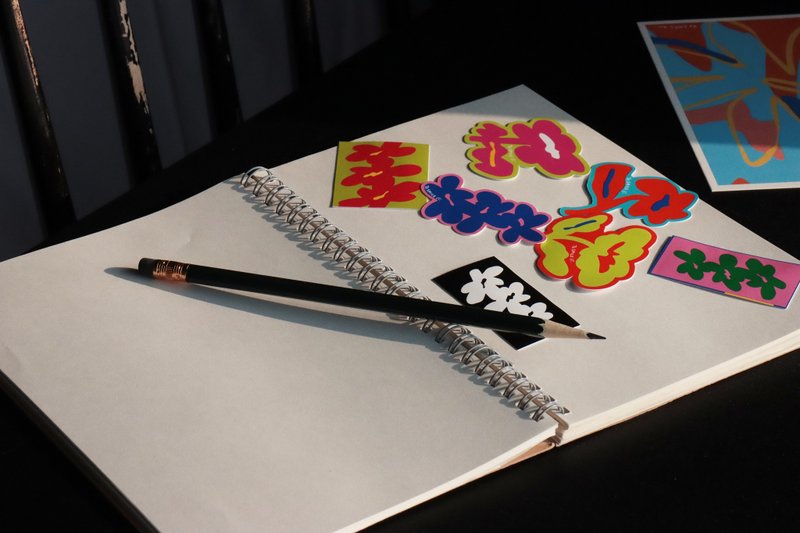 【To Smile】Bold Bloom 花朵 PP 贴纸组 - 贴纸 - 其他材质 多色