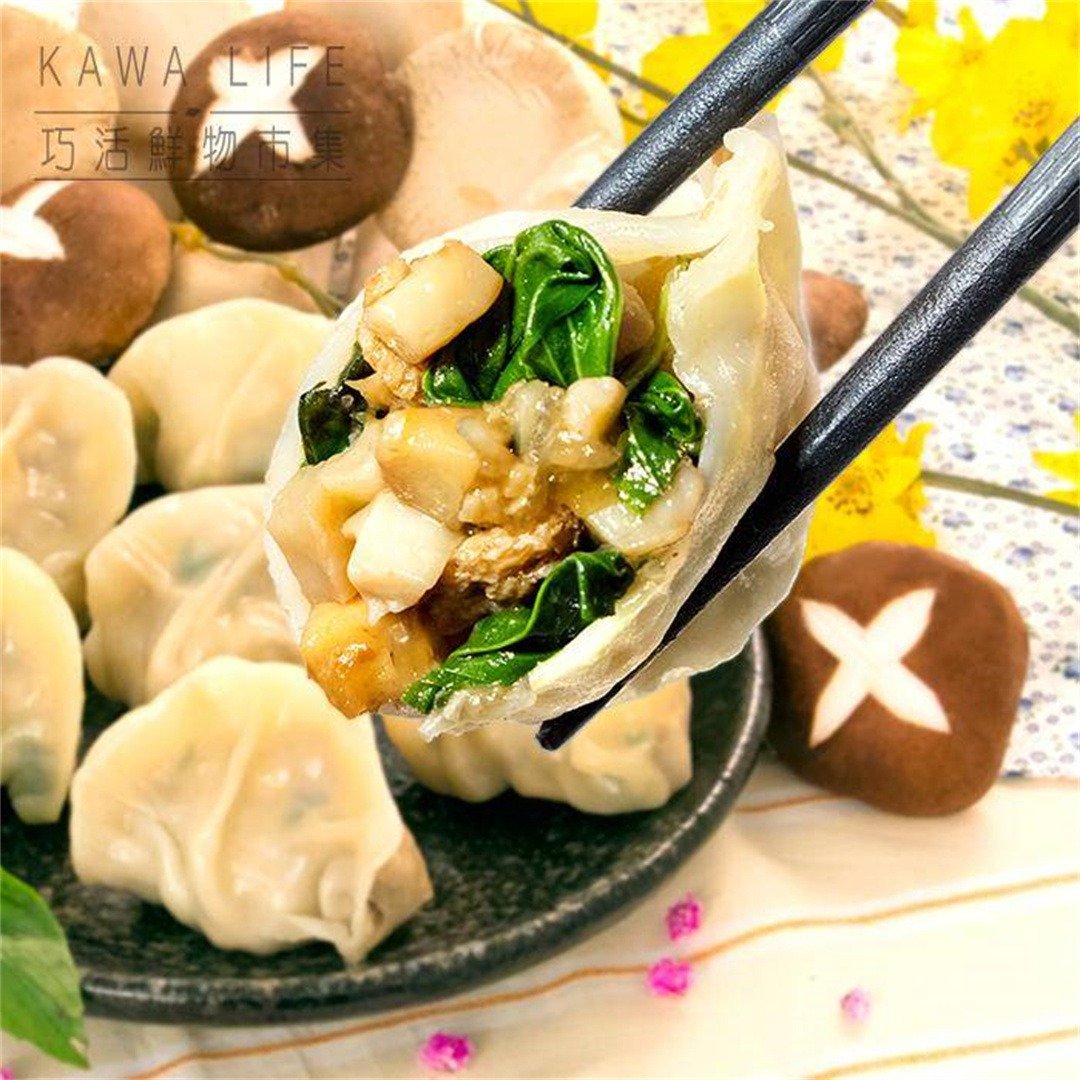 【合乔飨鲜】塔香杏鲍菇素食手工水饺25g/粒20/粒包满999送保冷袋 - 其他 - 新鲜食材 