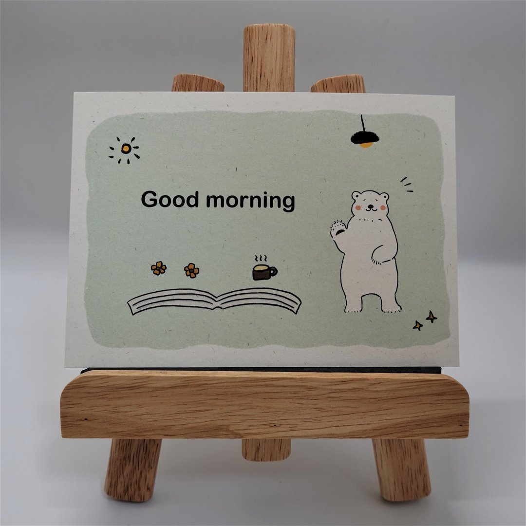 明信片poster card – Good morning 早安 - 卡片/明信片 - 纸 