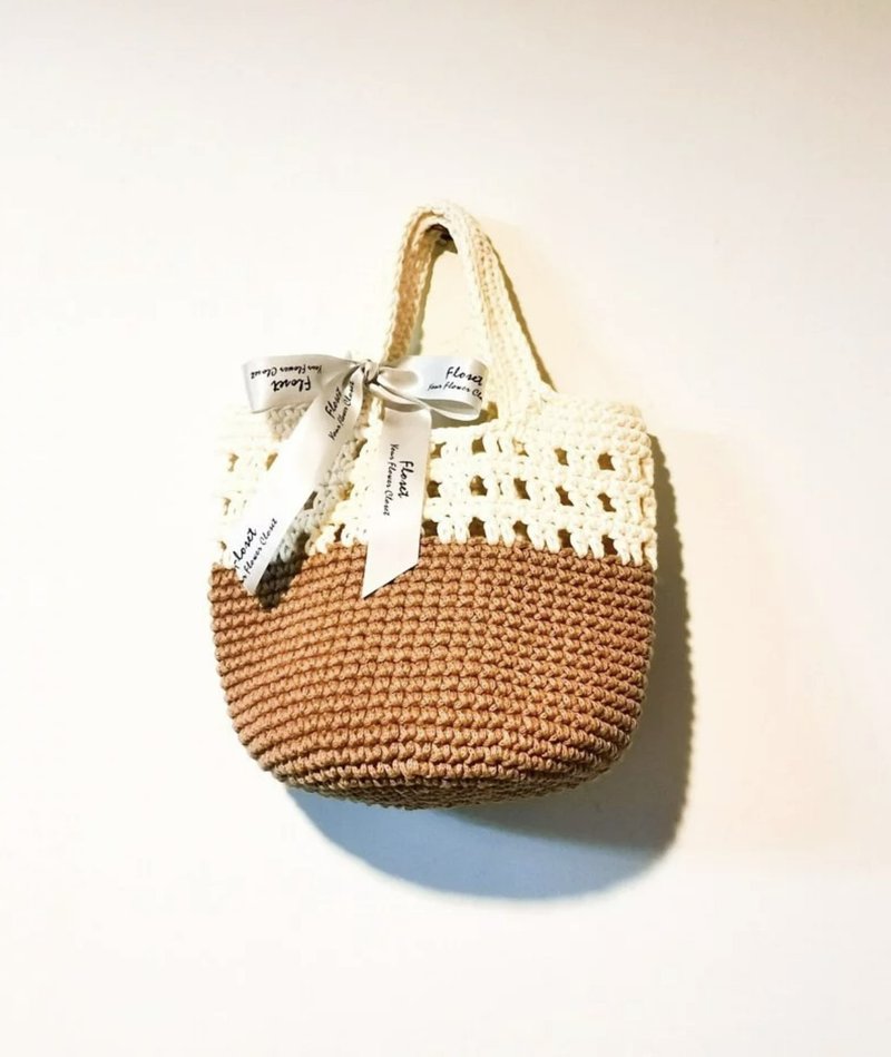 简 易 双 色 通 花 Tote Bag 工作坊 - 编织/羊毛毡/布艺 - 棉．麻 