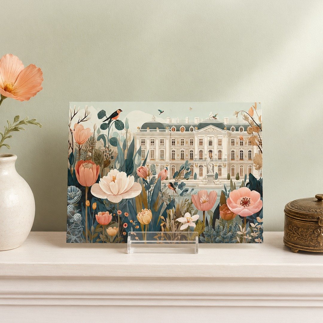 花映宫苑 10 × 13 cm 欧风花园画卡 四款可选 - 卡片/明信片 - 纸 