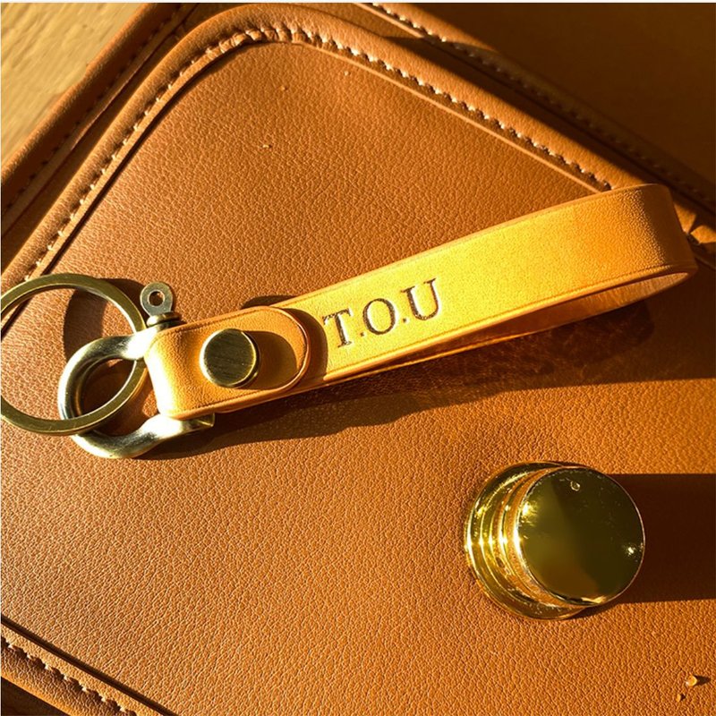 【精选优惠】头层植鞣牛皮钥匙圈 可烙印/烫金 - 钥匙链/钥匙包 - 真皮 多色