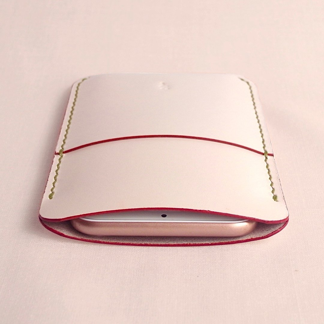 Smartphone Case using Flower Color Leather【spot / すぽっと】#All models supported - 手机壳/手机套 - 真皮 粉红色