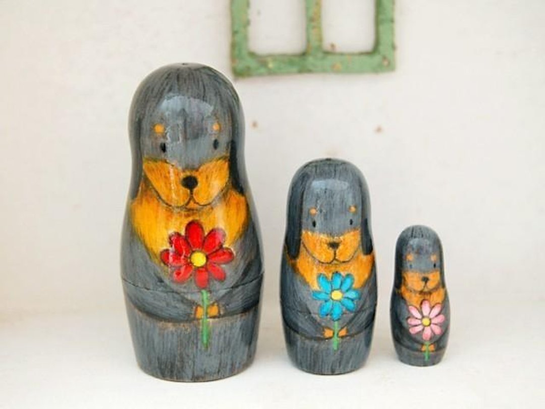 Matryoshka * Dax - 摆饰 - 木头 灰色