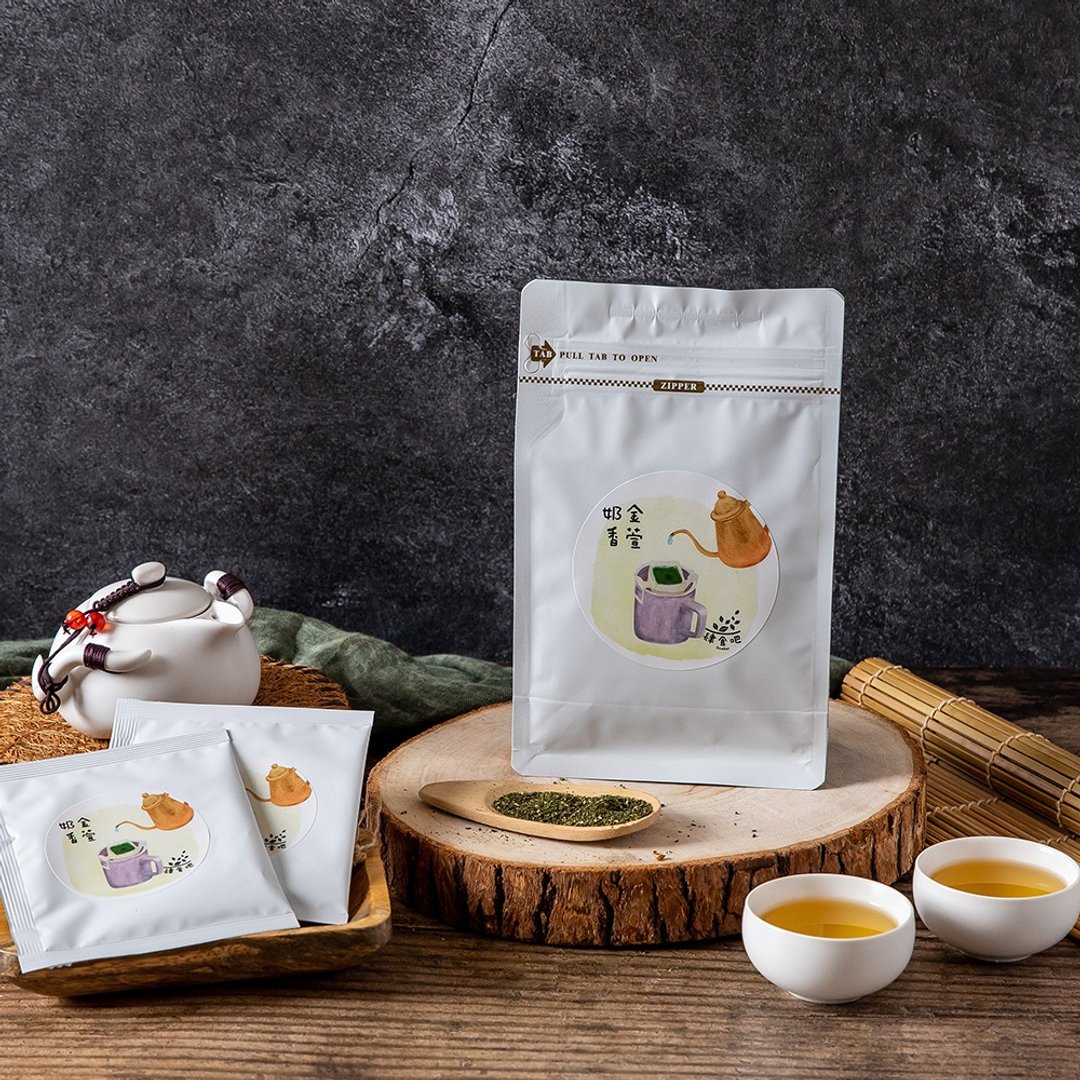 肆食吧-奶香金萱-挂耳茶包(10入) 清新高雅 独特奶香 - 茶 - 塑料 绿色