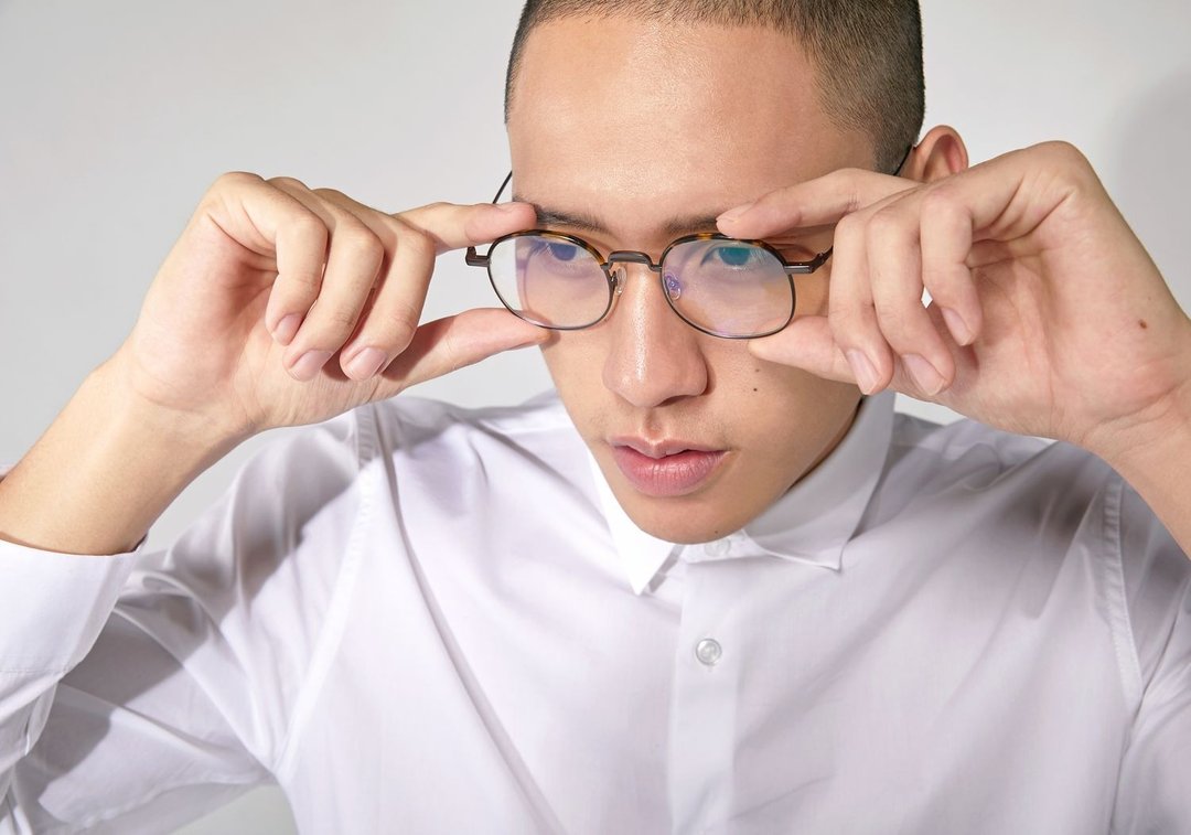 极限量双色金属方圆细框眼镜-玳瑁 - 眼镜/眼镜框 - 其他金属 咖啡色