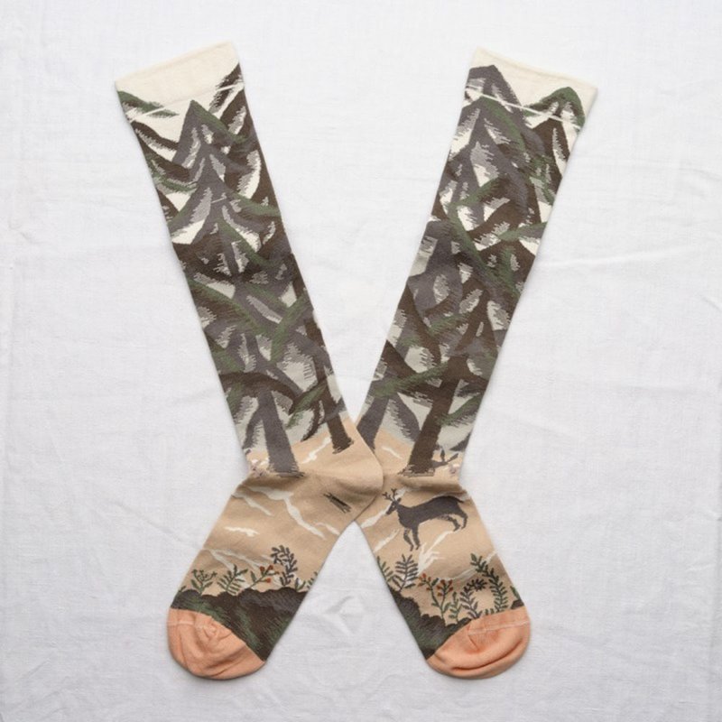 法国长袜-魔法黑森林 - 袜子 - 棉．麻 