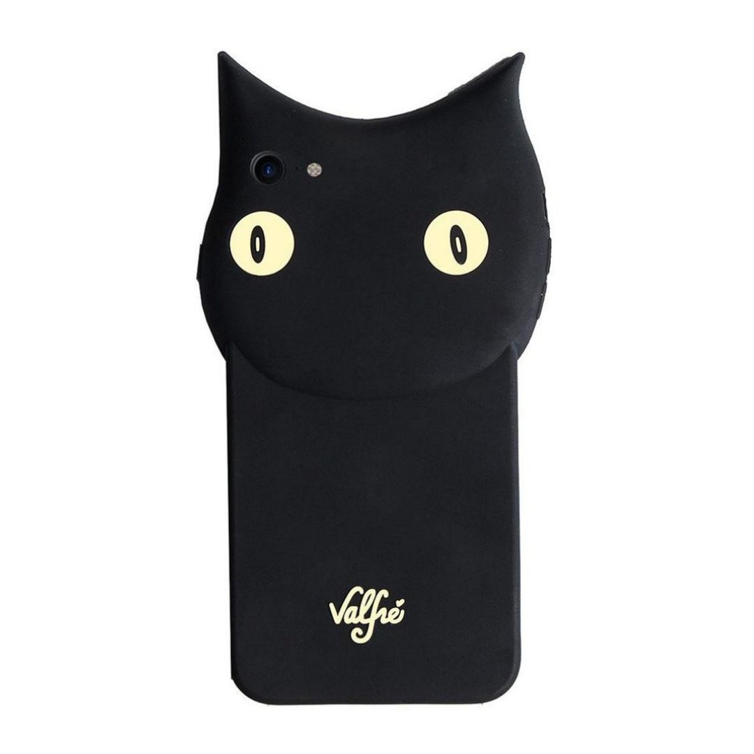 美国 Valfre / Bruno 黑猫 3D iPhone 手机壳 - 手机壳/手机套 - 硅胶 黑色
