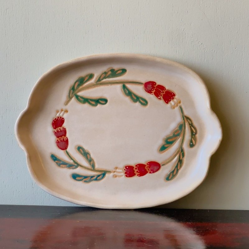 花的迷踪 花盘陶盘 - 盘子/餐盘/盘架 - 陶 