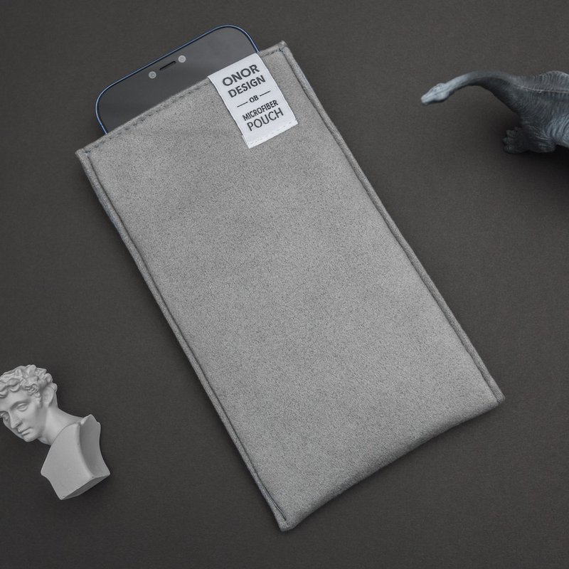 可擦拭手机套 Ob3【浅灰色系】极简设计款 抗菌 防刮耐摔 防掉出 - 手机壳/手机套 - 其他人造纤维 灰色