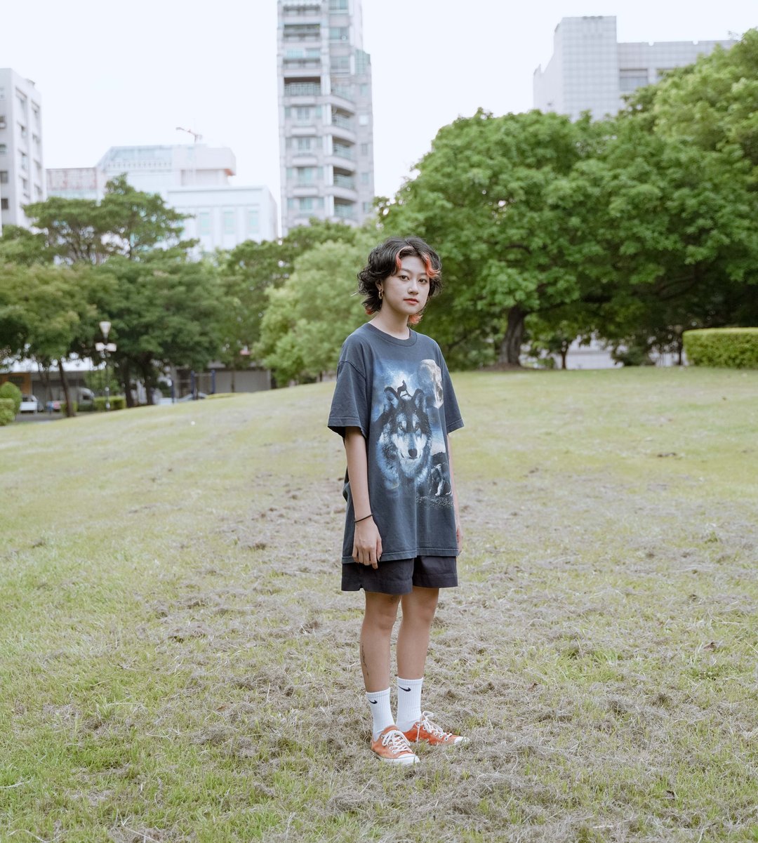 除了 True Love 经典动物T 美式 渲染 vintage - 女装上衣 - 棉．麻 多色