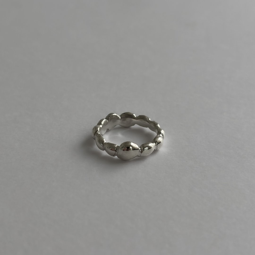 戒指 925纯银 ball ring01 - 戒指 - 其他金属 
