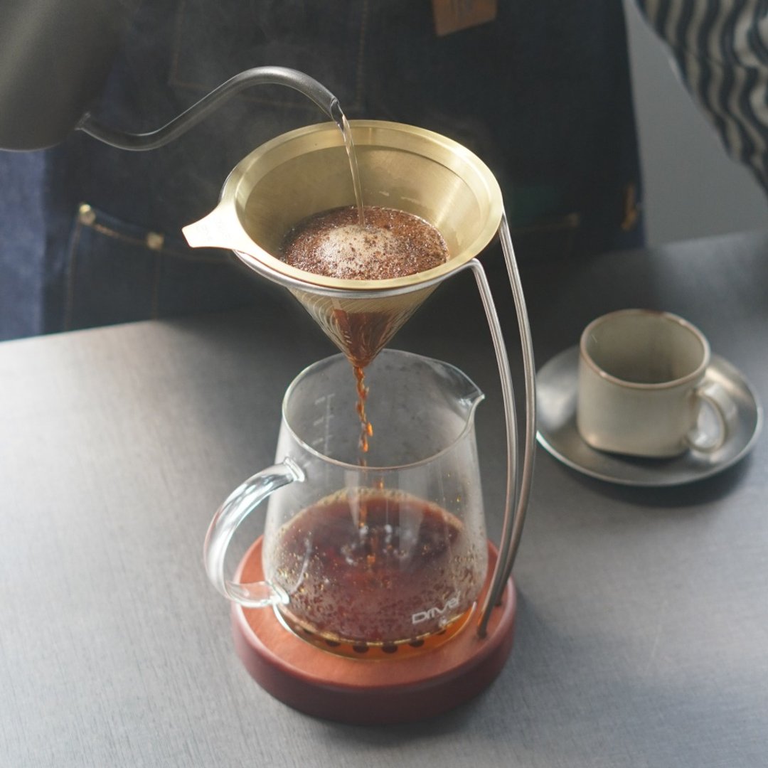 职人手冲推荐、业界首选组合丨 Driver 典藏咖啡滤杯壶组 2-4cup - 咖啡壶/周边 - 不锈钢 银色