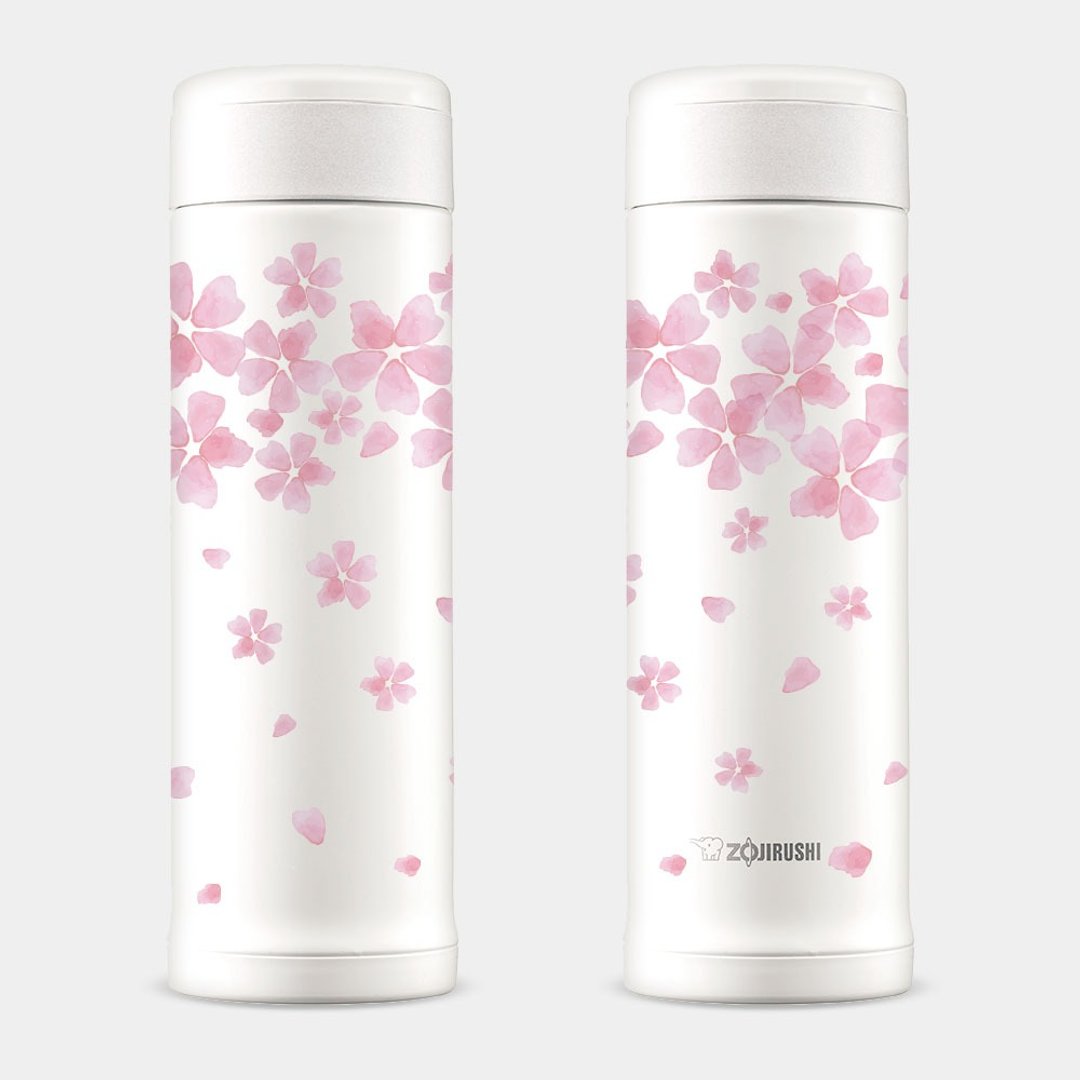 母亲节 送礼 樱花 sakura 象印 不锈钢 保温杯 保温瓶 PU009 - 保温瓶/保温杯 - 不锈钢 白色