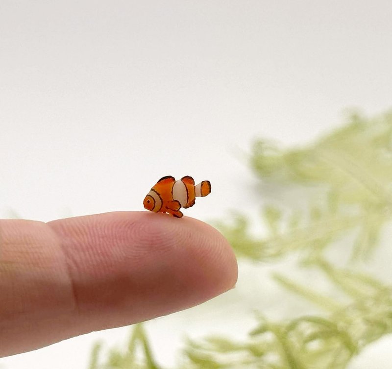 海洋系列 - 小丑鱼家族 - 摆饰 - 其他材质 橘色