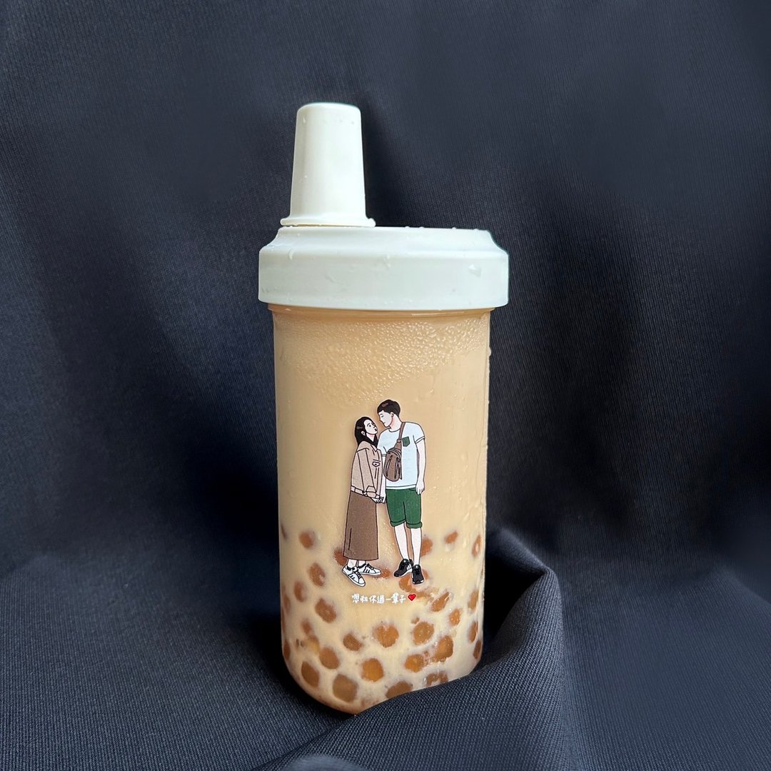 【定制】似颜绘/饮料杯/环保杯 - 订制画像 - 其他材质 透明