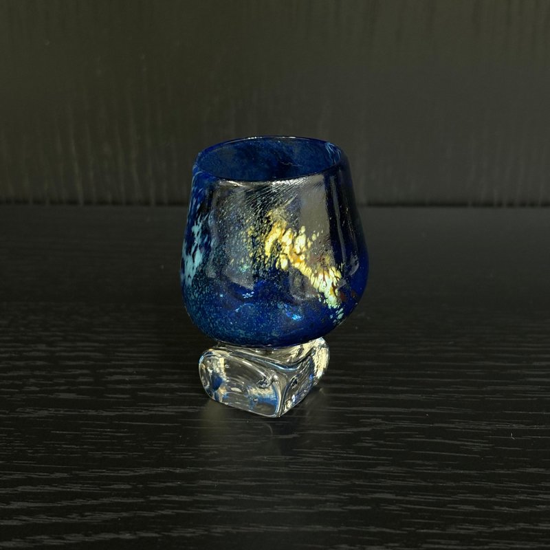 夜蓝微金玻璃杯 - 玻璃杯 - 玻璃 