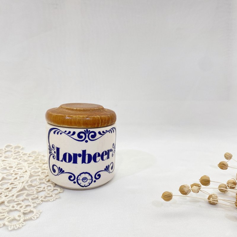 【好日恋物】 德国vintage jager blau 香料罐厨房小物幸福感圣诞 - 收纳用品 - 木头 咖啡色