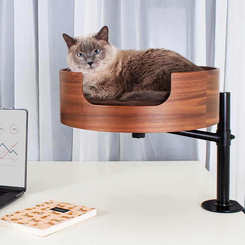 美国Desk Nest桌窝猫巢 耐重11.3kg 猫床 宠物床 宠物窝 睡床 - 床垫/笼子 - 木头 