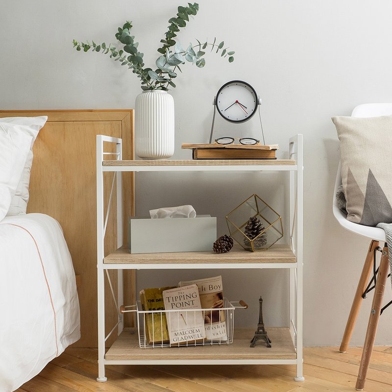 浅木纹层架推车/居家收纳 - 收纳用品 - 其他金属 卡其色