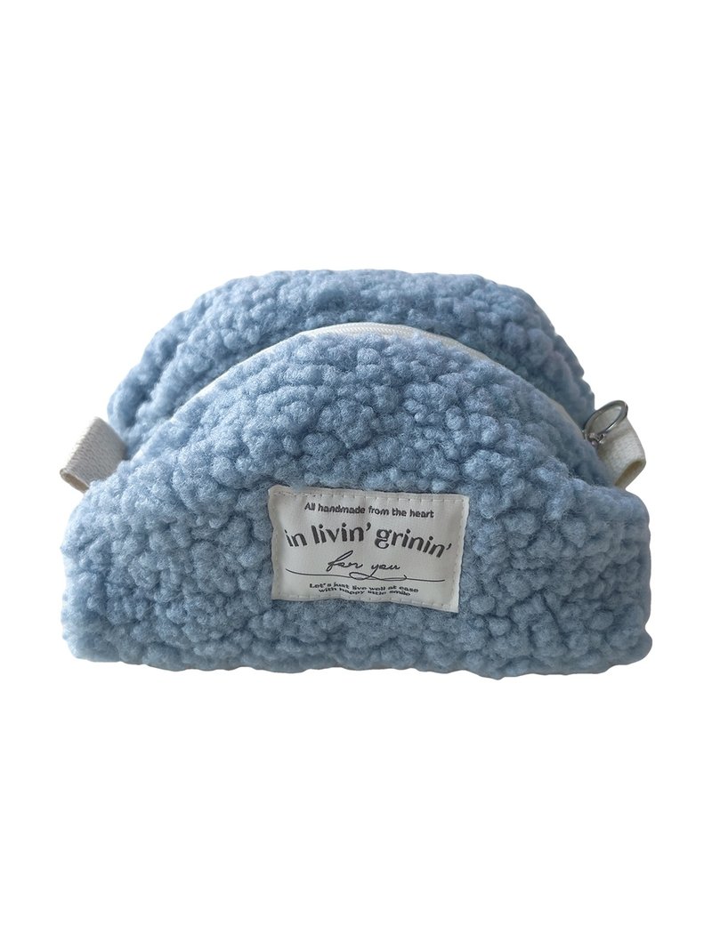 Coloring Dumble M_雾灰蓝 - 化妆包/杂物包 - 其他人造纤维 蓝色