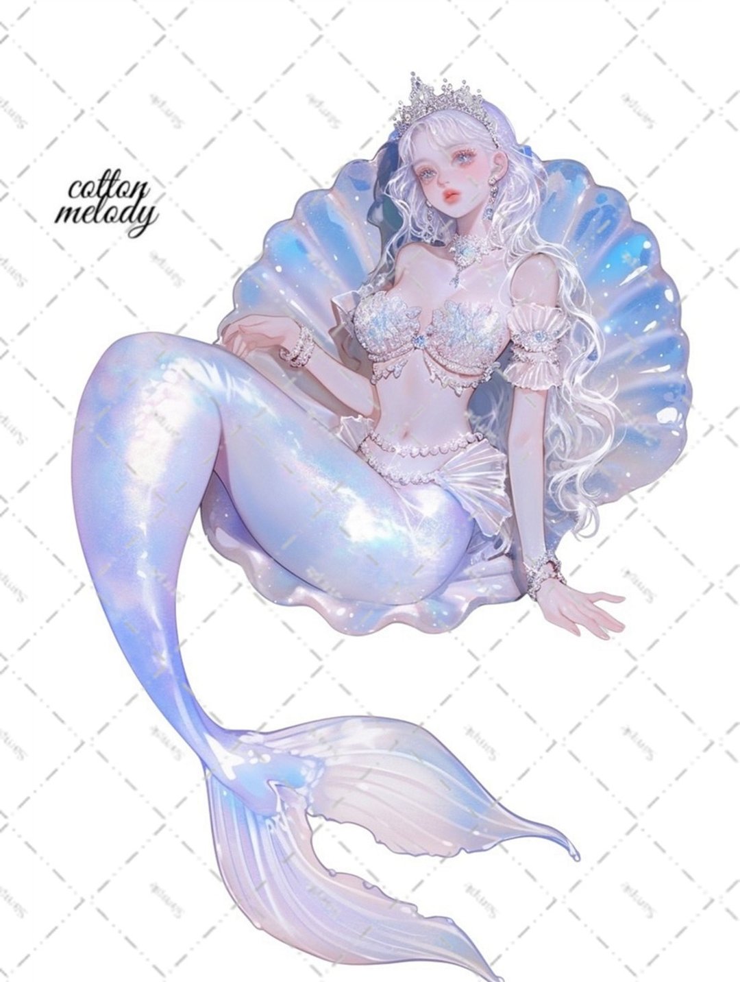original sticker no.6436 人物贴纸 原创贴纸 人像贴纸 女孩贴纸 原创人物贴纸 - 贴纸 - 纸 