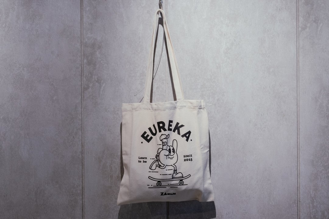 EUREKA  灵光炸现 帆布环保袋 米白 - 手提包/手提袋 - 其他材质 