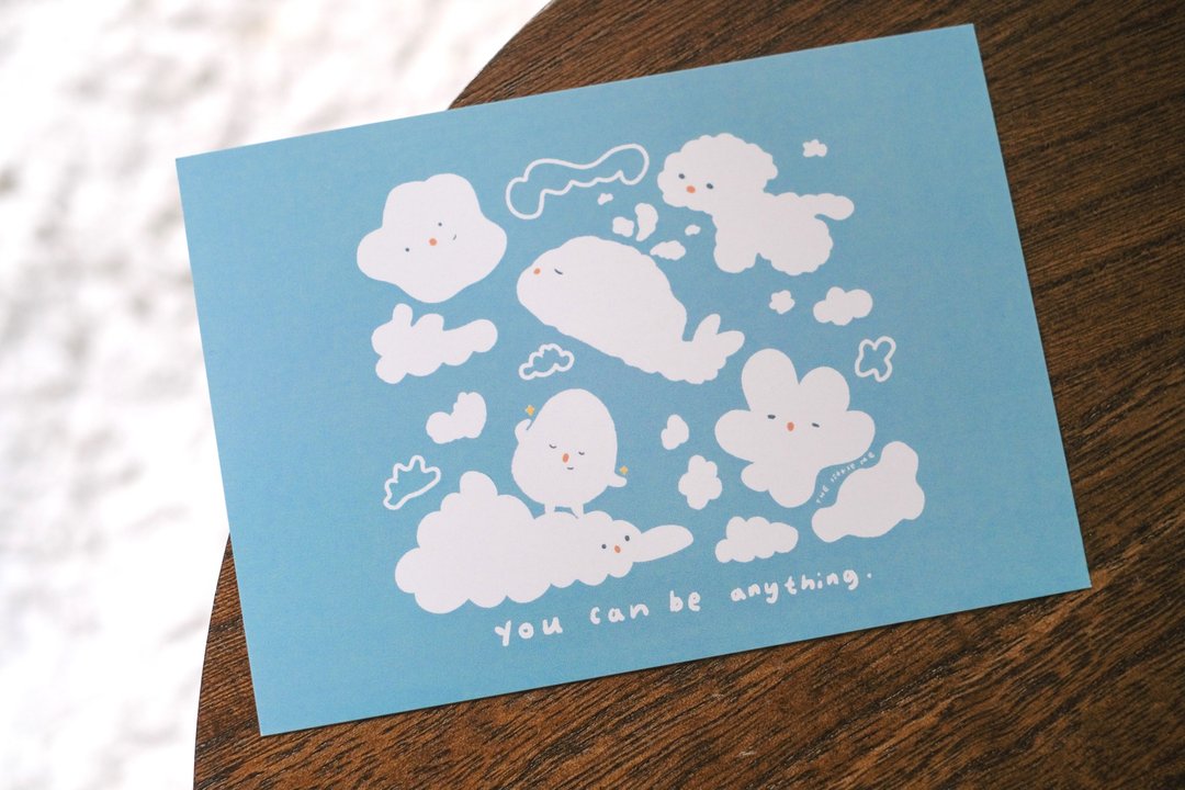 【You can be anything】明信片 - 卡片/明信片 - 纸 蓝色