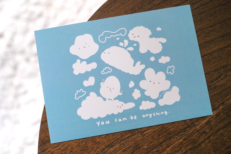 【You can be anything】明信片 - 卡片/明信片 - 纸 蓝色